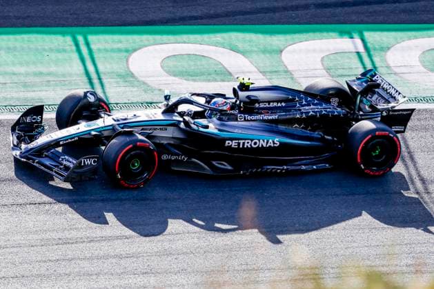 Andrea Kimi Antonelli of Italy and Mercedes AMG Petronas F1 Team during the Free Practice of the Formula 1 Heineken Dutch Grand Prix 2025 on Day 1 at Circuit Zandvoort on August 29, 2025 in Zandvoort, Netherlands Photo by Marcel ter Bals DeFodi Images