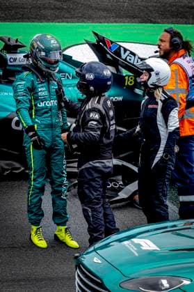 Formule 1 driver Lance Stroll of Aston Martin crashes with his car during the match Formula 1 Zandvoort friday 2025, free practice at the Formula 1 circuit Zandvoort for the Formula One Zandvoort friday 2025 season 2025 2026 in ZANDVOORT, Netherlands on 29 august 2025, photo by Marcel van Dorst EYE4images DeFodi Images
