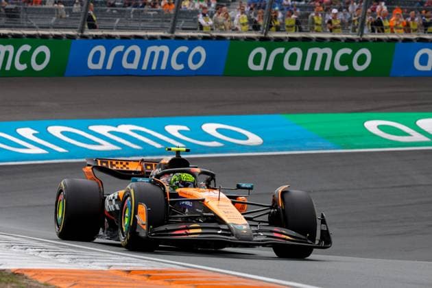 4 Lando Norris GBR, McLaren F1 Team , F1 Grand Prix of the Netherlands at Circuit Zandvoort on August 29, 2025 in Zandvoort, Netherlands Photo by HOCH ZWEI Zandvoort Netherlands