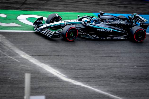 Formule 1 driver George Russell of Mercedes during the match Formula 1 Zandvoort friday 2025, free practice at the Formula 1 circuit Zandvoort for the Formula One Zandvoort friday 2025 season 2025 2026 in ZANDVOORT, Netherlands on 29 august 2025, photo by Marcel van Dorst EYE4images DeFodi Images