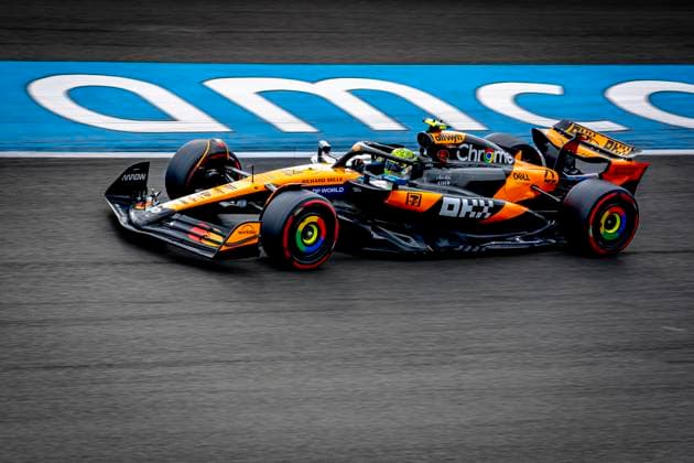 Formule 1 driver Lando Norris of McLaren during the match Formula 1 Zandvoort friday 2025, free practice at the Formula 1 circuit Zandvoort for the Formula One Zandvoort friday 2025 season 2025 2026 in ZANDVOORT, Netherlands on 29 august 2025, photo by Marcel van Dorst EYE4images DeFodi Images