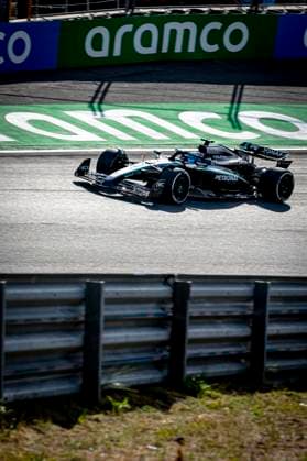 Formule 1 driver George Russell of Mercedes during the match Formula 1 Zandvoort friday 2025, free practice at the Formula 1 circuit Zandvoort for the Formula One Zandvoort friday 2025 season 2025 2026 in ZANDVOORT, Netherlands on 29 august 2025, photo by Marcel van Dorst EYE4images DeFodi Images