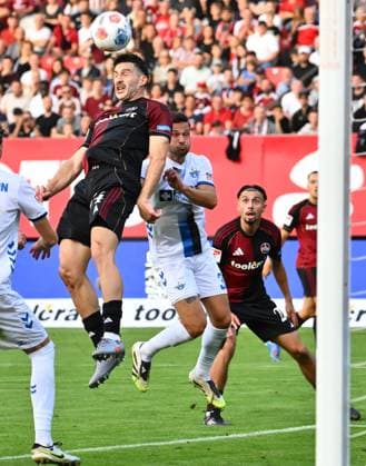 29 08 2025 Soccer Season 2025 2026 2 Soccer Bundesliga 04 Matchday 1 FC Nürnberg FCN Club SC Paderborn 07 SCP Sportfoto Zink xwoxzix DFL regulations prohibit any use of photographs as image sequences and or quasi video only for editorial use Luka Lochoshvili 24, 1 FC Nürnberg FCN