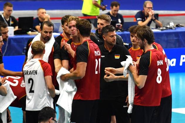 Foto IPP Massimo Rana Torino 29-08-2025 Pallavolo Fipav Cup Men Elite Germania - Olanda 2 set a 0 nella foto mister germania winiarski michal Italy Photo Press - World Copyright italy ITALY  Copyright: xR4924_italyphotopressx