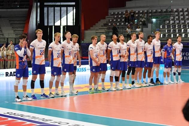 Foto IPP Massimo Rana Torino 29-08-2025 Pallavolo Fipav Cup Men Elite Germania - Olanda 2 set a 0 nella foto olanda Italy Photo Press - World Copyright italy ITALY  Copyright: xR4924_italyphotopressx