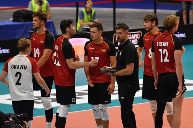Foto IPP Massimo Rana Torino 29-08-2025 Pallavolo Fipav Cup Men Elite Germania - Olanda 2 set a 0 nella foto allenatore germania winiarski michal Italy Photo Press - World Copyright italy ITALY  Copyright: xR4924_italyphotopressx