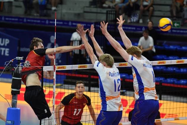 Foto IPP Massimo Rana Torino 29-08-2025 Pallavolo Fipav Cup Men Elite Germania - Olanda 2 set a 0 nella foto john filip Italy Photo Press - World Copyright italy ITALY  Copyright: xR4924_italyphotopressx
