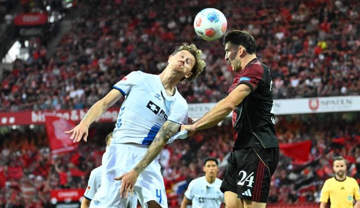 29 08 2025 Soccer Season 2025 2026 2 Soccer Bundesliga 04 Matchday 1 FC Nürnberg FCN Club SC Paderborn 07 SCP Sportfoto Zink xwoxzix DFL regulations prohibit any use of photographs as image sequences and or quasi video only for editorial use Calvin Brackelmann 4, SC Paderborn 07 Luka Lochoshvili 24, 1 FC Nürnberg FCN
