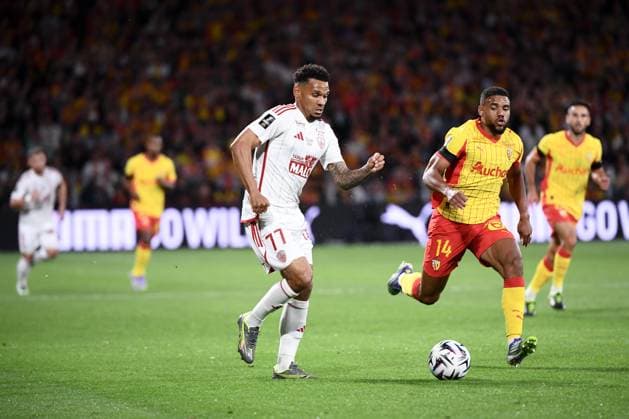 RC Lens v Stade Brestois 29 - Ligue 1 McDonald s 2025 2026 14 Matthieu UDOL (rcl) - 77 Kenny LALA (sb29) during the Ligue 1 McDonald s match between Lens and Brest at Stade Bollaert-Delelis on August 29, 2025 in Lens, France. Lens France  Copyright: xFEPx 776348119