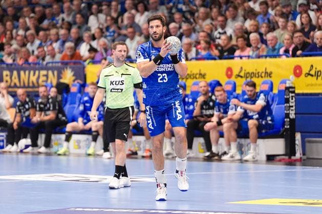 29 03 2025, xydrx, Handball, 1 HBL, TBV Lemgo Lippe SC Magdeburg, PHOENIX Contact Arena Tim Suton TBV Lemgo Lippe 23 Nordrhein Westfahlen Germany
