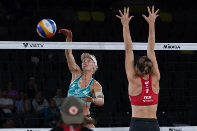 Beach Pro Tour Elite 16 Hamburg, 29 08 2025 Linda Bock Player No 1, GER Beach Pro Tour Elite 16 Hamburg on 29 08 2025 Copyright: xBEAUTIFULxSPORTS PeterxWeberx