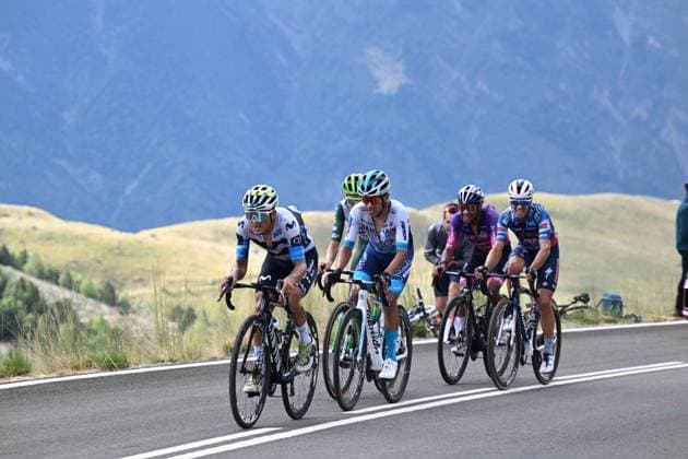 29-08-2025 Vuelta A Espana; Tappa 07 Andorra La Vella - Cerler; 2025, Movistar; 2025, Bahrain - Victorious; Cepeda, Jefferson; Buitrago Sanchez, Santiago; Cerler; 
