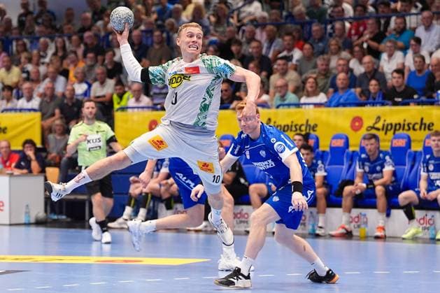 29 08 2025, xydrx, Handball, 1 HBL, TBV Lemgo Lippe SC Magdeburg, PHOENIX Contact Arena Gisli Kristjansson SC Magdeburg 10 Nordrhein Westfahlen Germany