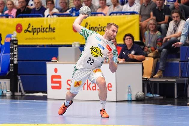 29 08 2025, xydrx, Handball, 1 HBL, TBV Lemgo Lippe SC Magdeburg, PHOENIX Contact Arena Lukas Mertens SC Magdeburg 22 North Rhine-Westphalia Germany