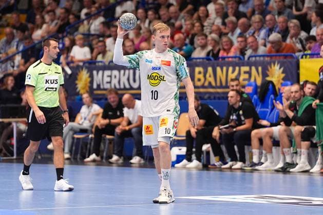 29 08 2025, xydrx, Handball, 1 HBL, TBV Lemgo Lippe SC Magdeburg, PHOENIX Contact Arena Gisli Kristjansson SC Magdeburg 10 Nordrhein Westfahlen Germany