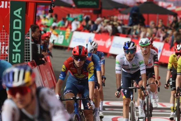 29-08-2025 Vuelta A Espana; Tappa 07 Andorra La Vella - Cerler; 2025, Lidl - Trek; 2025, Red Bull - Bora Hansgrohe; Ciccone, Giulio; Pellizzari, Giulio; Cerler; 