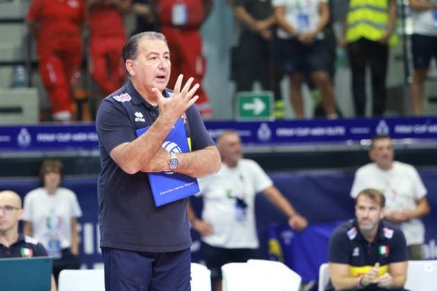 Ferdinando De Giorgi (Head Coach Italy)& xD; during 2025 FIPAV Cup Men - Italy vs Turkiye, International volleyball match in Turin, Italy, August 29 2025  Copyright: xClaudioxBenedetto IPAxSportx xipa-agency.netx xx IPA_63593896 IPA_Agency_IPA63593896