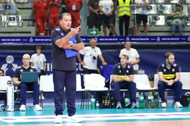 Ferdinando De Giorgi (Head Coach Italy) during 2025 FIPAV Cup Men - Italy vs Turkiye, International volleyball match in Turin, Italy, August 29 2025  Copyright: xClaudioxBenedetto IPAxSportx xipa-agency.netx xx IPA_63593909 IPA_Agency_IPA63593909