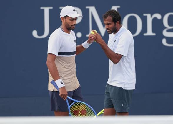 Sriram Balaji, Ritvik Bollipalli IND , Men s Doubles, Men s Doubles, US Open Championships 2023, USTA Billie Jean King National Tennis Center, Flushing Meadows, New York, USA Copyright: xJuergenxHasenkopfx