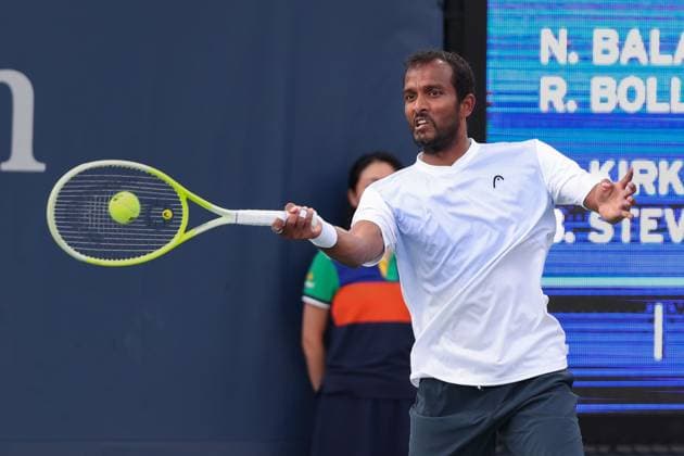 Sriram Balaji, Ritvik Bollipalli IND , Men s Doubles, Men s Doubles, US Open Championships 2023, USTA Billie Jean King National Tennis Center, Flushing Meadows, New York, USA Copyright: xJuergenxHasenkopfx