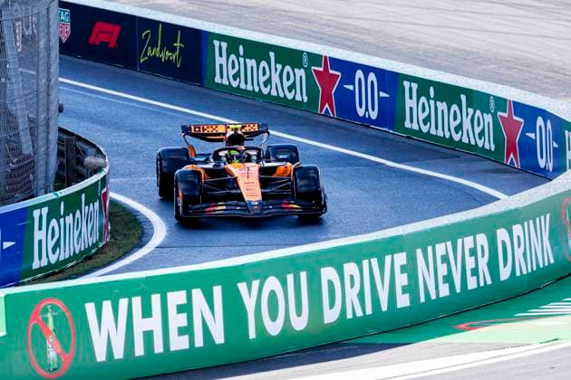 Lando Norris of the United Kingdom and McLaren F1 Team during the Free Practice of the Formula 1 Heineken Dutch Grand Prix 2025 on Day 2 at Circuit Zandvoort on August 30, 2025 in Zandvoort, Netherlands Photo by Marcel ter Bals DeFodi Images