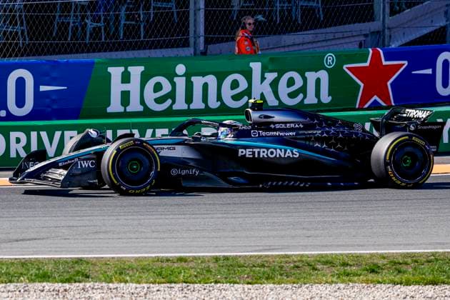 Andrea Kimi Antonelli of Italy and Mercedes AMG Petronas F1 Team during the Free Practice of the Formula 1 Heineken Dutch Grand Prix 2025 on Day 2 at Circuit Zandvoort on August 30, 2025 in Zandvoort, Netherlands Photo by Marcel ter Bals DeFodi Images