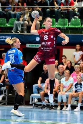 Handball Bundesliga Women, Sport Union Neckarsulm HSG Bensheim Auerbach Lena Degenhardt HSG Bensheim Neckarsulm Ballei Baden Württemberg Germany