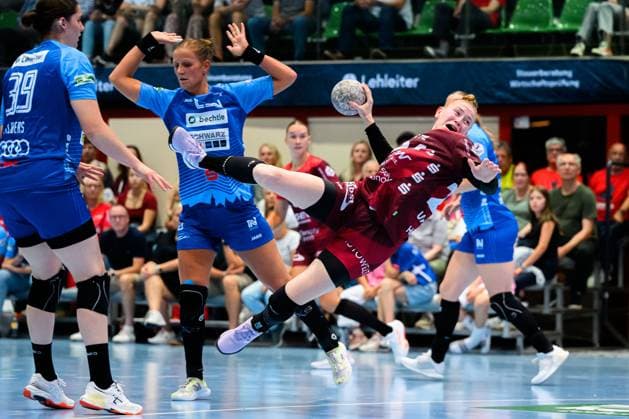 Handball Bundesliga Women, Sport Union Neckarsulm HSG Bensheim Auerbach Meike Schmelzer Bensheim Neckarsulm Ballei Baden Württemberg Germany