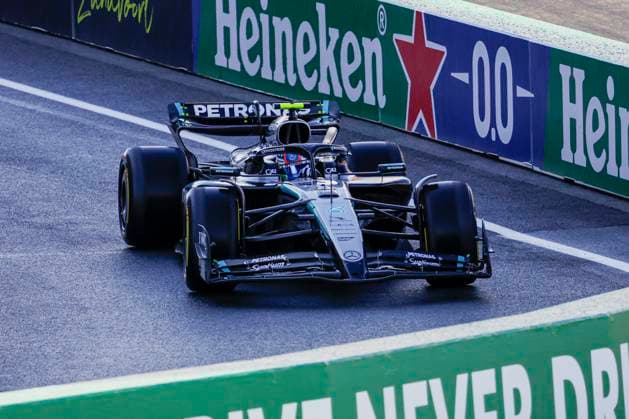 Andrea Kimi Antonelli of Italy and Mercedes AMG Petronas F1 Team during the Free Practice of the Formula 1 Heineken Dutch Grand Prix 2025 on Day 2 at Circuit Zandvoort on August 30, 2025 in Zandvoort, Netherlands Photo by Marcel ter Bals DeFodi Images