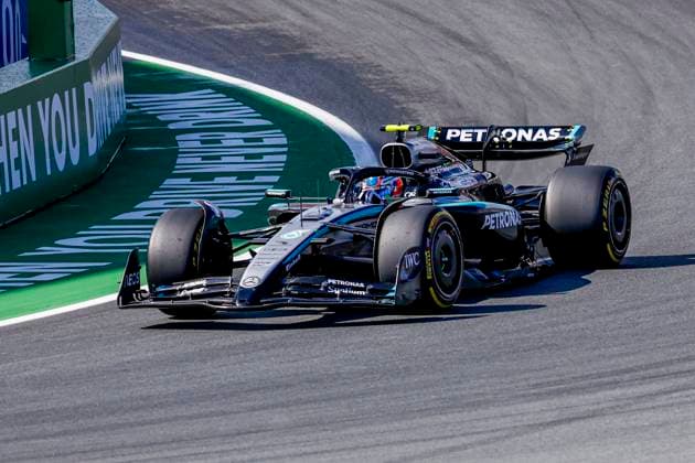 Andrea Kimi Antonelli of Italy and Mercedes AMG Petronas F1 Team during the Free Practice of the Formula 1 Heineken Dutch Grand Prix 2025 on Day 2 at Circuit Zandvoort on August 30, 2025 in Zandvoort, Netherlands Photo by Marcel ter Bals DeFodi Images