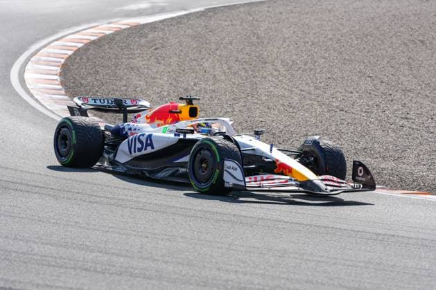 2025-08-30 F1 - Heineken Dutch GP - Third Practice Session ZANDVOORT, NETHERLANDS - AUGUST 30: Isack Hadjar of Racing Bulls competing in the Third Practice Session during F1 - Heineken Dutch GP on August 30, 2025 in Zandvoort, Netherlands. Zandvoort Netherlands Content not available for redistribution in The Netherlands directly or indirectly through any third parties. Copyright: xAndrexWeeningx