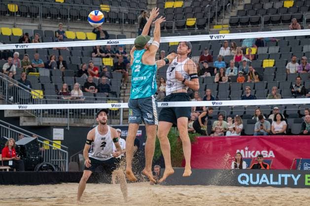 Beach Pro Tour Elite 16 Hamburg, 30 08 2025 Clemens Wickler Player No 2, GER , Nils Ehlers Player No 1 Beach Pro Tour Elite 16 Hamburg on 30 08 2025 Copyright: xBEAUTIFULxSPORTS PeterxWeberx