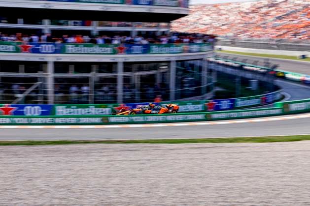 Lando Norris of the United Kingdom and McLaren F1 Team during the Free Practice of the Formula 1 Heineken Dutch Grand Prix 2025 on Day 2 at Circuit Zandvoort on August 30, 2025 in Zandvoort, Netherlands Photo by Marcel ter Bals DeFodi Images