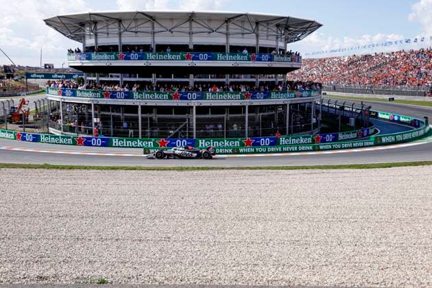 Oliver Bearman of the United Kingdom and Haas F1 Team during the Free Practice of the Formula 1 Heineken Dutch Grand Prix 2025 on Day 2 at Circuit Zandvoort on August 30, 2025 in Zandvoort, Netherlands Photo by Marcel ter Bals DeFodi Images