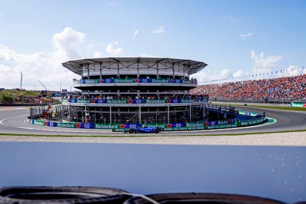Carlos Sainz of Spain and Williams during the Free Practice of the Formula 1 Heineken Dutch Grand Prix 2025 on Day 2 at Circuit Zandvoort on August 30, 2025 in Zandvoort, Netherlands Photo by Marcel ter Bals DeFodi Images
