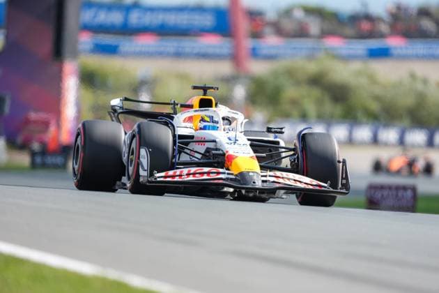 2025-08-30 F1 - Heineken Dutch GP - Third Practice Session ZANDVOORT, NETHERLANDS - AUGUST 30: Isack Hadjar of Racing Bulls competing in the Third Practice Session during F1 - Heineken Dutch GP on August 30, 2025 in Zandvoort, Netherlands. Zandvoort Netherlands Content not available for redistribution in The Netherlands directly or indirectly through any third parties. Copyright: xAndrexWeeningx
