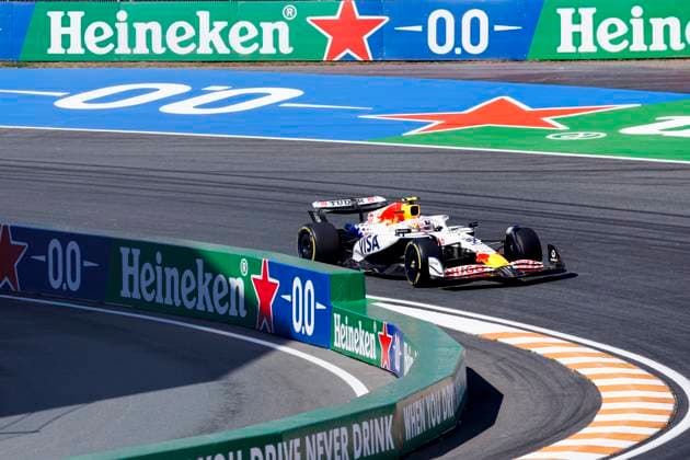 Liam Lawson of New Zealand and Visa Cash App Racing Bulls during the Free Practice of the Formula 1 Heineken Dutch Grand Prix 2025 on Day 2 at Circuit Zandvoort on August 30, 2025 in Zandvoort, Netherlands Photo by Marcel ter Bals DeFodi Images