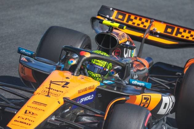 2025-08-30 F1 - Heineken Dutch GP - Third Practice Session ZANDVOORT, NETHERLANDS - AUGUST 30: Lando Norris of McLaren competing in the Third Practice Session during F1 - Heineken Dutch GP on August 30, 2025 in Zandvoort, Netherlands. Zandvoort Netherlands Content not available for redistribution in The Netherlands directly or indirectly through any third parties. Copyright: xAndrexWeeningx