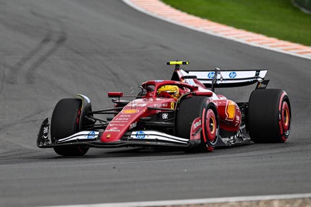 30th August 2025; Circuit Zandvoort, Zandvoort, North Holland, Netherlands; Formula 1 Heineken Dutch Grand Prix 2025 ; Qualification Day; Lewis Hamilton (GBR) in the SF-25 of Scuderia Ferrari HP during free practice  GodfreyxPitt