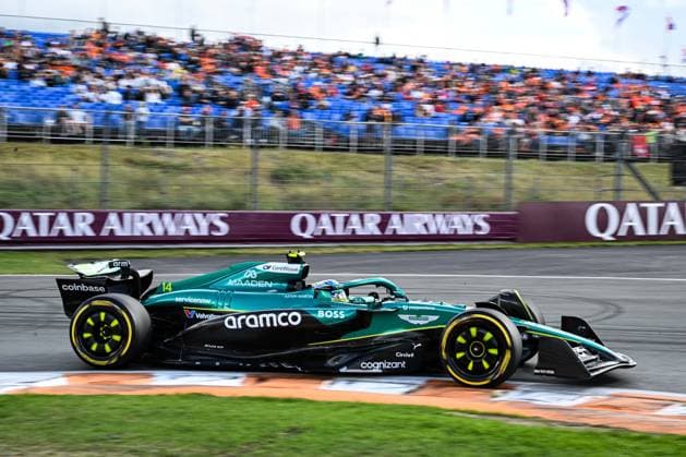 30th August 2025; Circuit Zandvoort, Zandvoort, North Holland, Netherlands; Formula 1 Heineken Dutch Grand Prix 2025 ; Qualification Day; Fernando Alonso (ESP) in the AMR25 of Aston Martin Aramco F1 Team during free practice  GodfreyxPitt