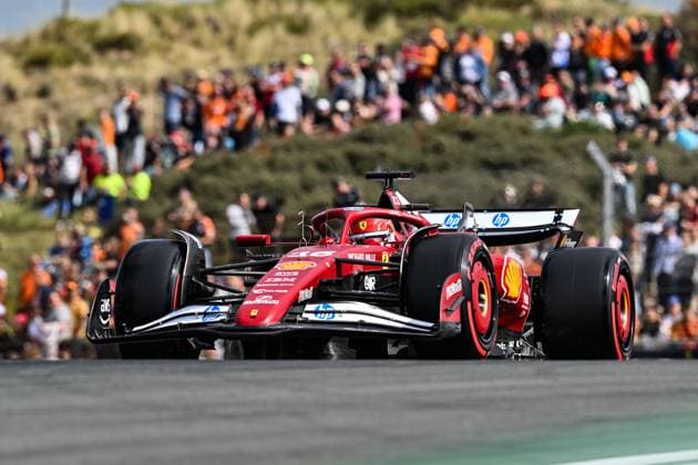 30th August 2025; Circuit Zandvoort, Zandvoort, North Holland, Netherlands; Formula 1 Heineken Dutch Grand Prix 2025 ; Qualification Day; Charles Leclerc (MON) in the SF-25 of Scuderia Ferrari HP during free practice  GodfreyxPitt
