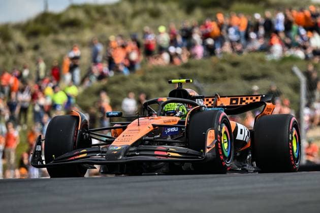 30th August 2025; Circuit Zandvoort, Zandvoort, North Holland, Netherlands; Formula 1 Heineken Dutch Grand Prix 2025 ; Qualification Day; Lando Norris (GBR) in the MCL39 of McLaren F1 Team during free practice  GodfreyxPitt