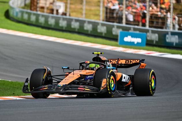 30th August 2025; Circuit Zandvoort, Zandvoort, North Holland, Netherlands; Formula 1 Heineken Dutch Grand Prix 2025 ; Qualification Day; Lando Norris (GBR) in the MCL39 of McLaren F1 Team during free practice  GodfreyxPitt