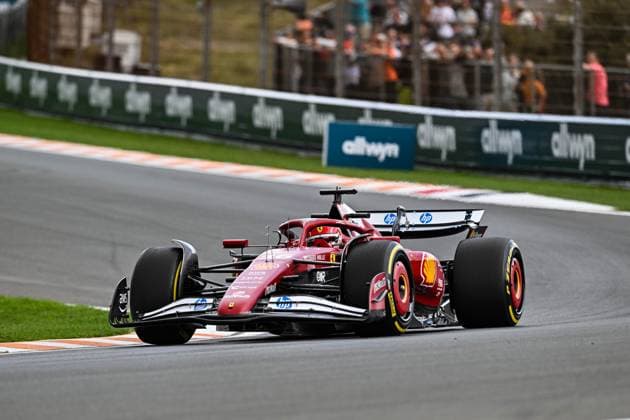 30th August 2025; Circuit Zandvoort, Zandvoort, North Holland, Netherlands; Formula 1 Heineken Dutch Grand Prix 2025 ; Qualification Day; Charles Leclerc (MON) in the SF-25 of Scuderia Ferrari HP during free practice  GodfreyxPitt
