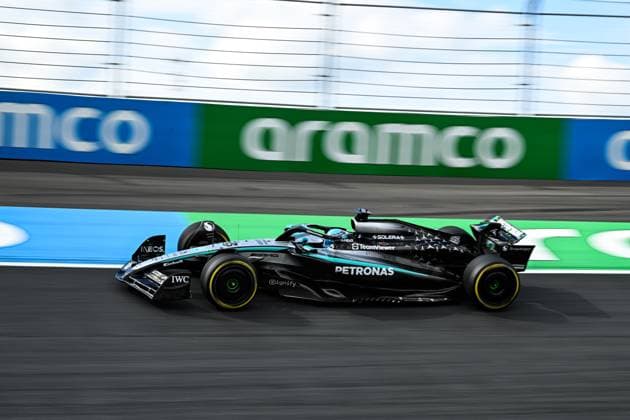30th August 2025; Circuit Zandvoort, Zandvoort, North Holland, Netherlands; Formula 1 Heineken Dutch Grand Prix 2025 ; Qualification Day; George Russell (GBR) in the F1 W16 of Mercedes-AMG Petronas F1 Team during free practice  GodfreyxPitt