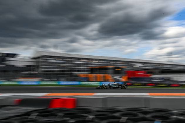 30th August 2025; Circuit Zandvoort, Zandvoort, North Holland, Netherlands; Formula 1 Heineken Dutch Grand Prix 2025 ; Qualification Day; George Russell (GBR) in the F1 W16 of Mercedes-AMG Petronas F1 Team during free practice  GodfreyxPitt