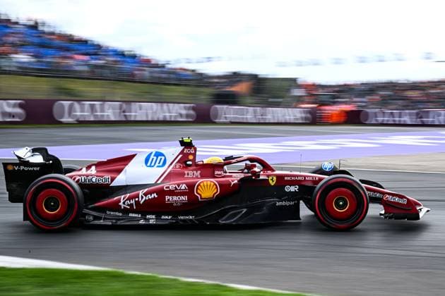 30th August 2025; Circuit Zandvoort, Zandvoort, North Holland, Netherlands; Formula 1 Heineken Dutch Grand Prix 2025 ; Qualification Day; Lewis Hamilton (GBR) in the SF-25 of Scuderia Ferrari HP during free practice  GodfreyxPitt