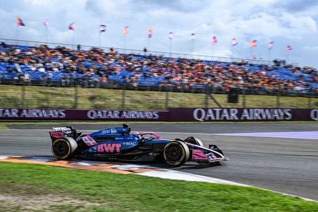 30th August 2025; Circuit Zandvoort, Zandvoort, North Holland, Netherlands; Formula 1 Heineken Dutch Grand Prix 2025 ; Qualification Day; Pierre Gasly (FRA) in the A525 of BWT-Alpine F1 Team during free practice  GodfreyxPitt