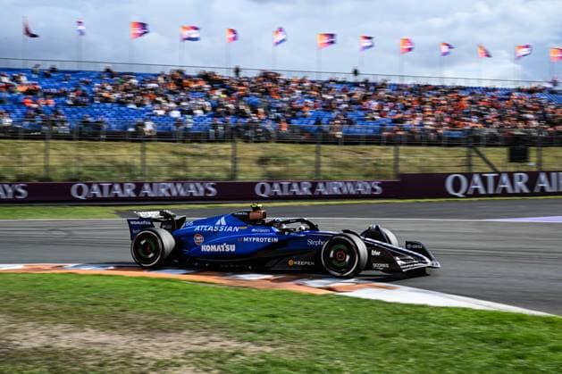 30th August 2025; Circuit Zandvoort, Zandvoort, North Holland, Netherlands; Formula 1 Heineken Dutch Grand Prix 2025 ; Qualification Day; Carlos Sainz (ESP) in the FW47 of Atlassian Williams Racing during free practice  GodfreyxPitt