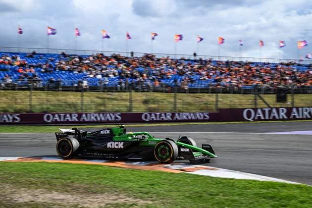 30th August 2025; Circuit Zandvoort, Zandvoort, North Holland, Netherlands; Formula 1 Heineken Dutch Grand Prix 2025 ; Qualification Day; Gabriel Bortoleto (BRA) in the C45 of Stake F1 Team Kick Sauber during free practice  GodfreyxPitt